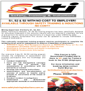2014 Safety Training S1 S2 S3 Government Funded Flyer